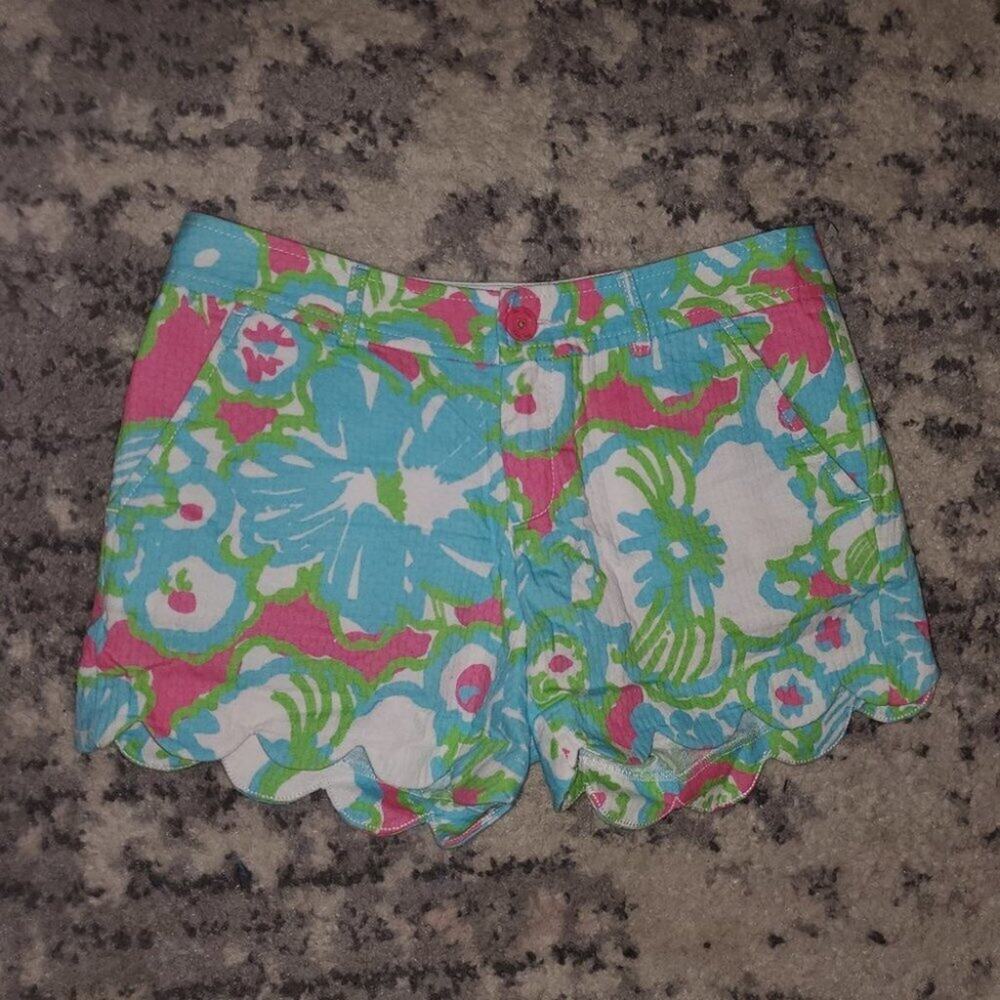 LILLY PULITZER 5" BUTTERCUP STRETCH SHORT sz 2 - Picture 2 of 9